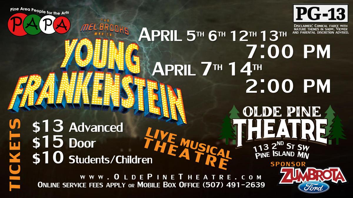 The Mel Brooks Musical, Young Frankenstein (Live Theatre) | Explore  Minnesota