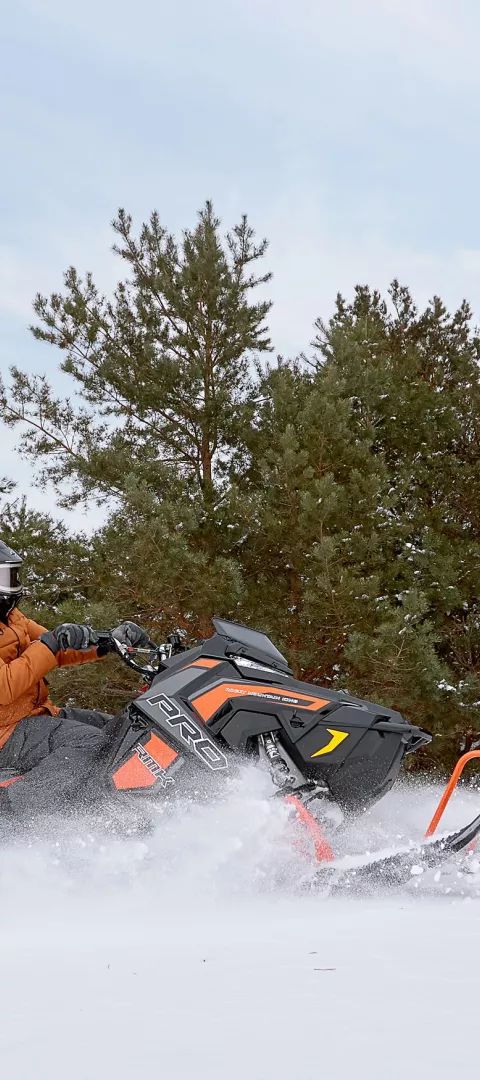 Snowmobiler in Detroit Lakes, Minnesota